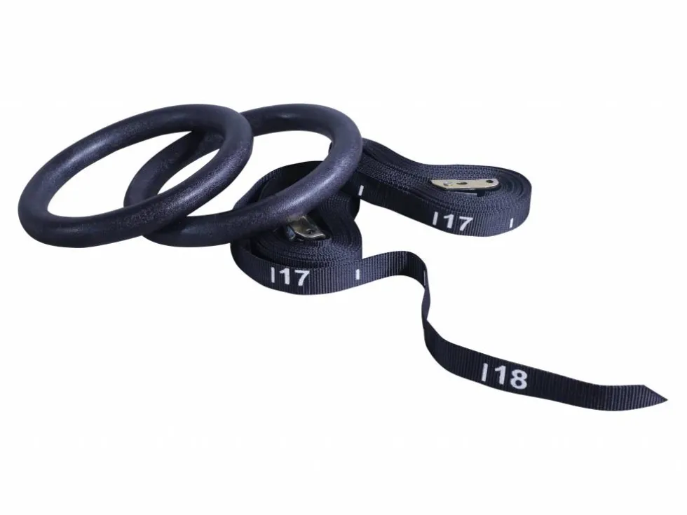 Lifemaxx Crossmaxx ABS Crossfit Ringen - Inclusief Straps