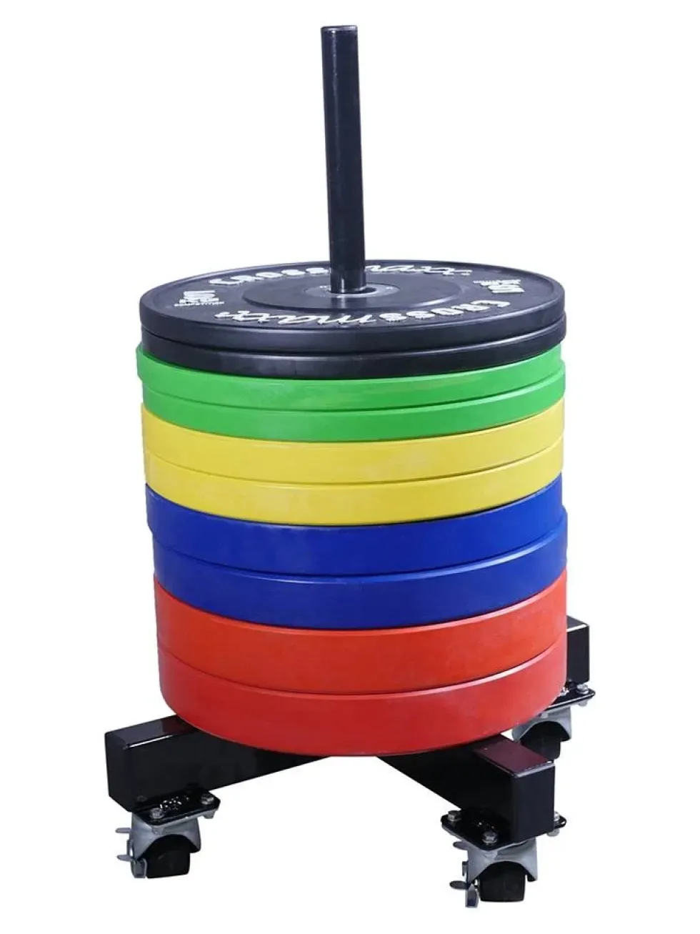 Lifemaxx Crossmaxx Bumper Plate Stacker op Wielen - Schijvenstandaard
