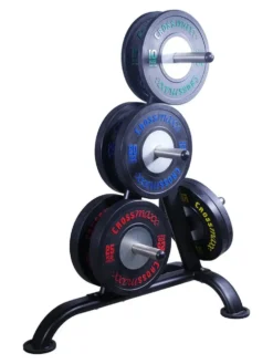 Lifemaxx Crossmaxx Competition Bumper Plate - Halterschijf - Zwart - 50 mm - 15 kg
