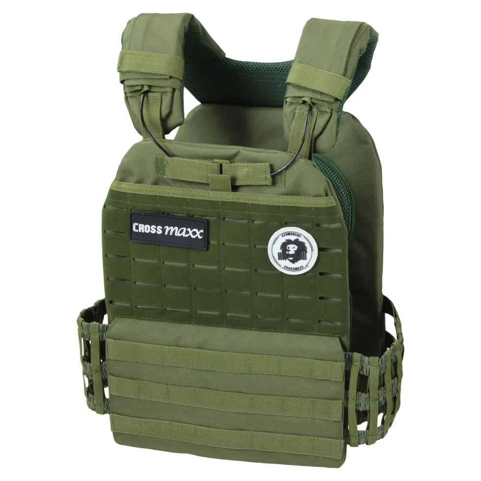 Lifemaxx Crossmaxx Tactical Vest - Gewichtsvest - Groen