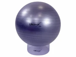 Lifemaxx Gymball - Anti-Burst Fitnessball - 55 cm - Zilver