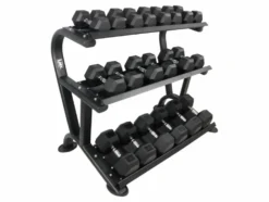 Lifemaxx Hexagon 3-laags Dumbbell Rek