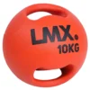 Lifemaxx LMX Medicijn bal - Double Handle Medicine Ball - 10 kg - Rood