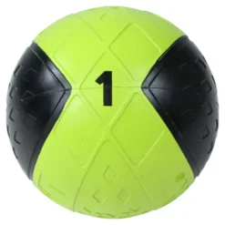 Lifemaxx LMX Medicijn Bal - Medicine Ball - 1 kg - Zwart/Geel