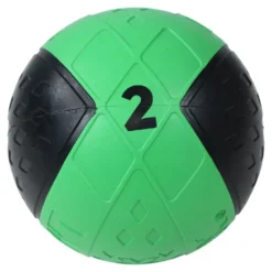 Lifemaxx LMX Medicijn Bal - Medicine Ball - 2 kg - Zwart/Groen