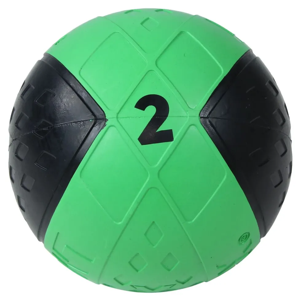 Lifemaxx LMX Medicijn Bal - Medicine Ball - 2 kg - Zwart/Groen