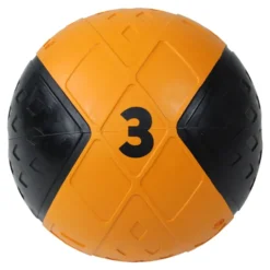 Lifemaxx LMX Medicijn Bal - Medicine Ball - 3 kg - Zwart/Oranje