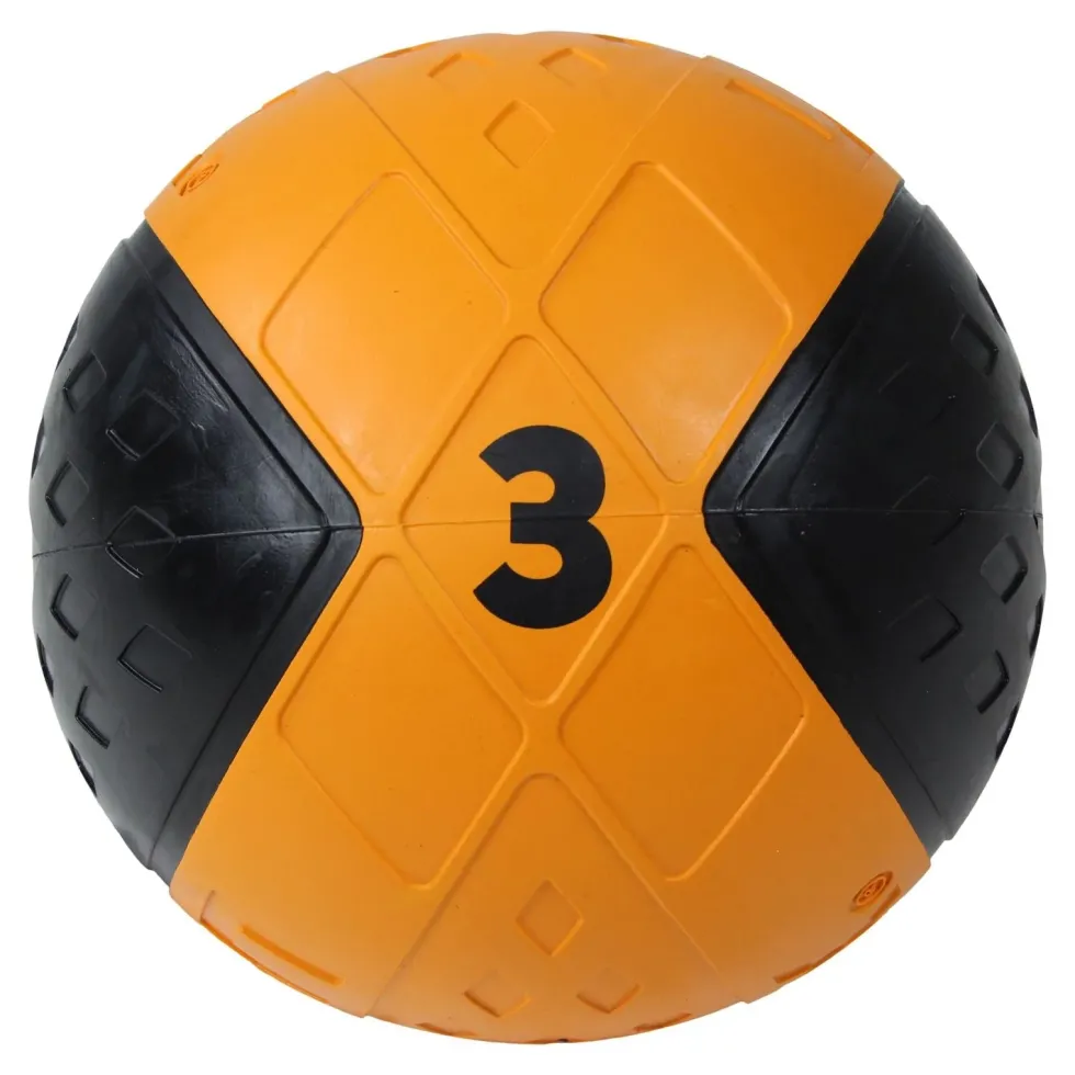 Lifemaxx LMX Medicijn Bal - Medicine Ball - 3 kg - Zwart/Oranje