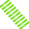 Lifemaxx LMX Mini Weerstandsband - Licht - Groen - 10 stuks