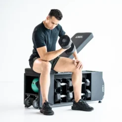 Lifemaxx Ronde PU Dumbbell Set - 2 x 14 kg