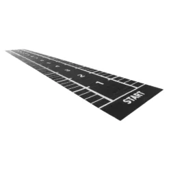 Lifemaxx Sprinttrack - Kunstgras - 2 x 15 m - Zwart