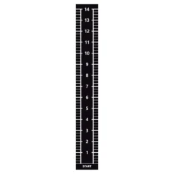 Lifemaxx Sprinttrack - Kunstgras - 2 x 15 m - Zwart