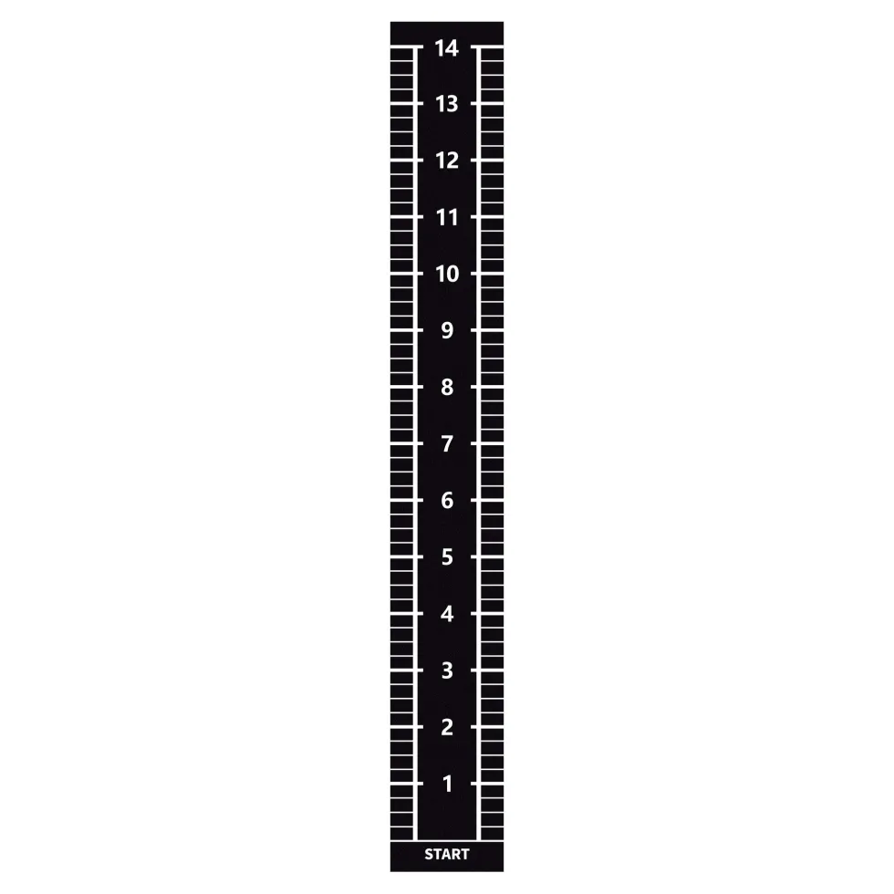 Lifemaxx Sprinttrack - Kunstgras - 2 x 15 m - Zwart
