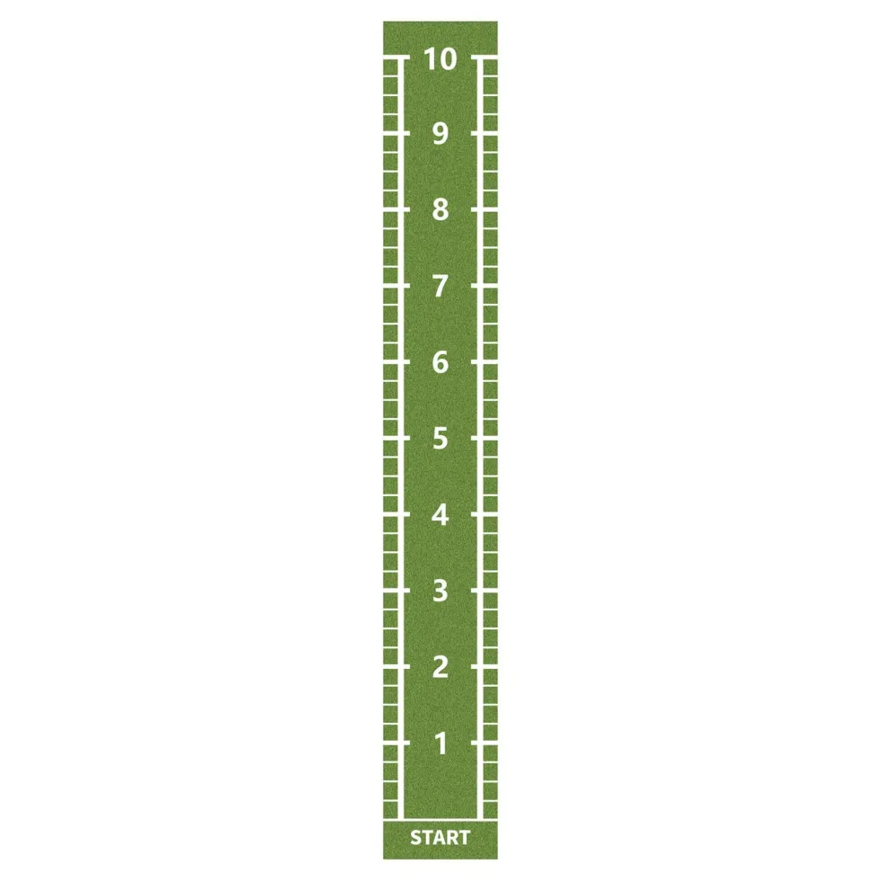Lifemaxx Sprinttrack - Kunstgras - 1,5 x 11 m - Groen