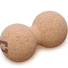 Liveness Dual Massagebal - Kurk - 6,5 x 13 cm