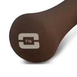 Liveness Neopreen Yoga Dumbbell - 2 kg - Chocolade