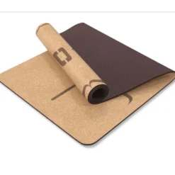 Liveness Yoga Mat - 5 mm - Kurk/Chocolade