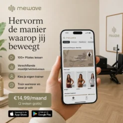 Mewave Pilates Reformer Pro Premium - Zwart