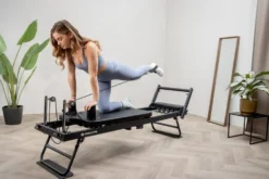 Mewave Pilates Reformer Pro - Zwart