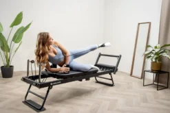 Mewave Pilates Reformer Pro - Zwart