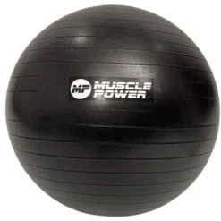 Muscle Power Anti-Burst Fitnessbal - Zwart - 65 cm