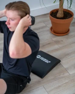 Muscle Power Buikspiermat - Ab Mat - Zwart