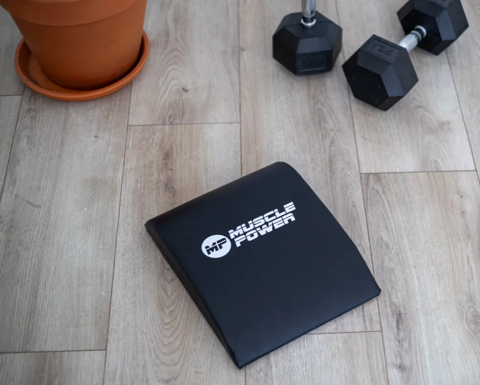 Muscle Power Buikspiermat - Ab Mat - Zwart