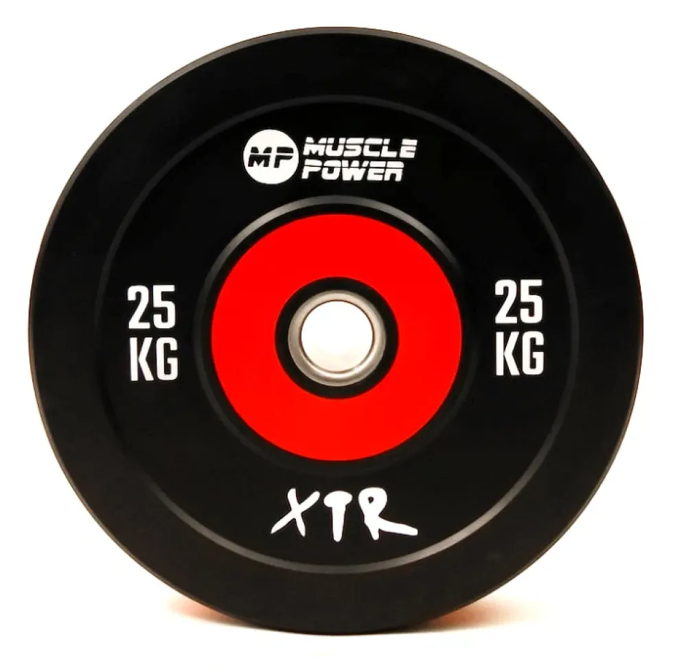 Muscle Power Bumper Plate Pro - Olympische Halterschijf 50 mm - 25 kg