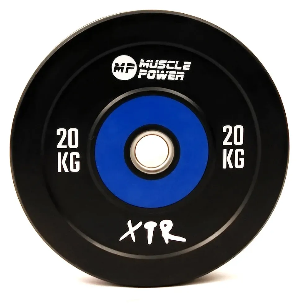 Muscle Power Bumper Plate Pro - Olympische Halterschijf 50 mm - 20 kg