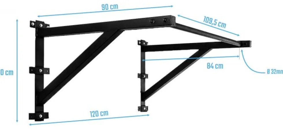 Muscle Power Cross Fit Pull Up Rek - Optrekstang