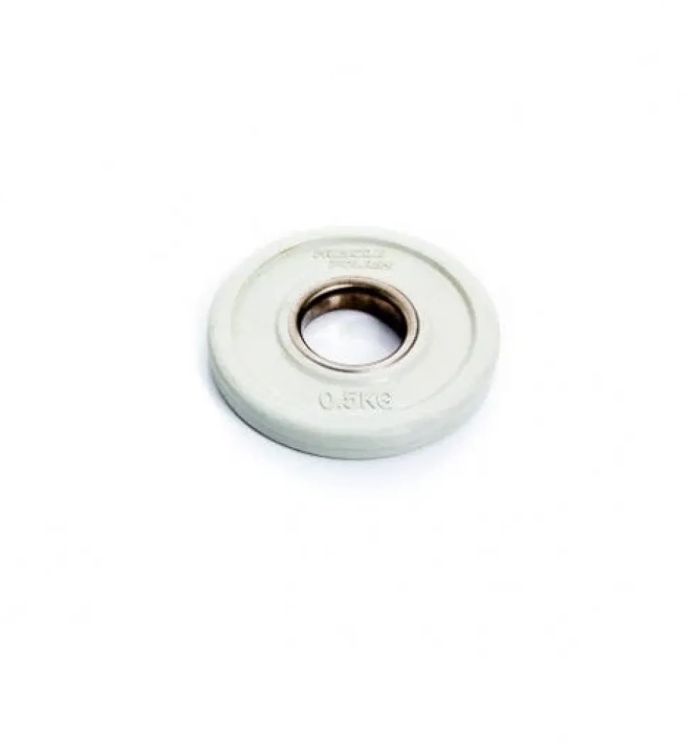 Muscle Power Fractional Olympic Bumper Plate - Halterschijf - 50 mm - 0,5 kg