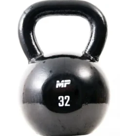 Muscle Power Gietijzeren Kettlebell - Zwart - 32 kg