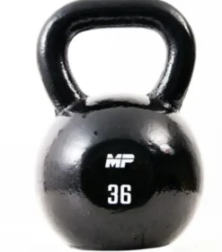 Muscle Power Gietijzeren Kettlebell - Zwart - 36 kg