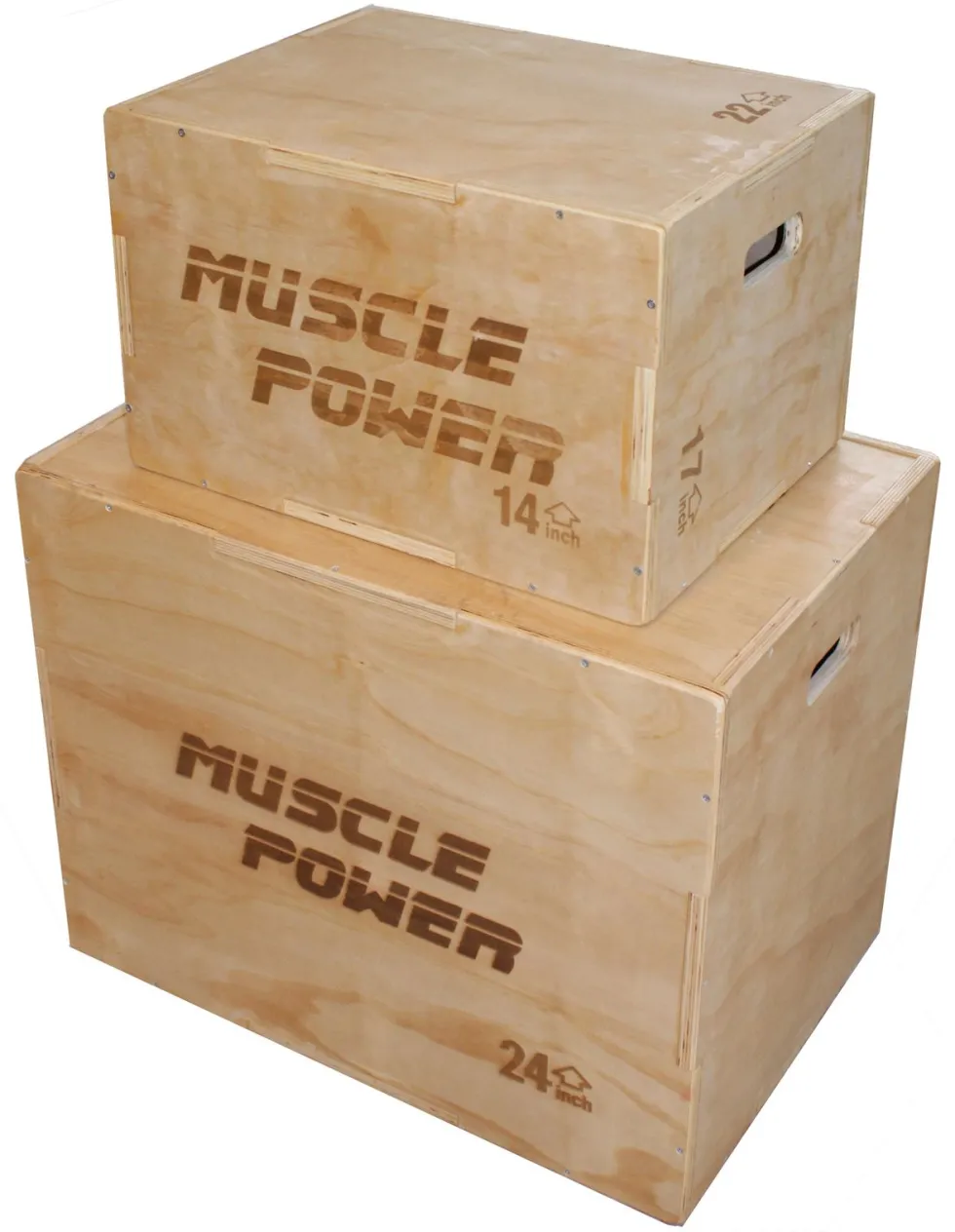 Muscle Power Houten Plyo Box Klein