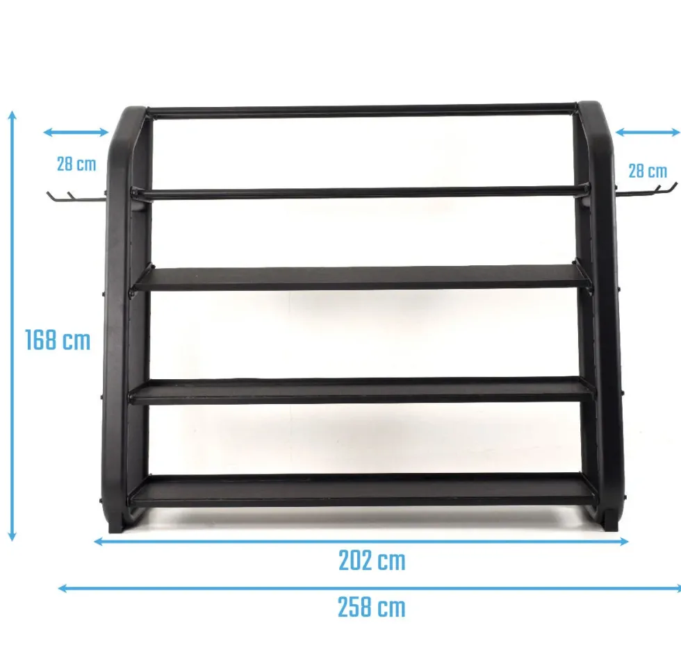Muscle Power Multi Fitness Opbergsysteem - Zwart