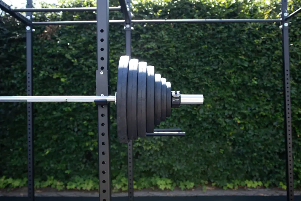 Muscle Power Olympische Halterschijf met Handgrepen - Rubber - 5 kg