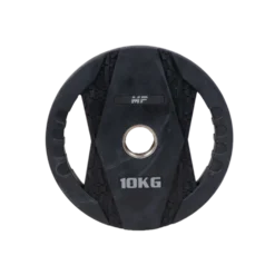 Muscle Power Olympische Halterschijf met Handgrepen - Rubber - 10 kg