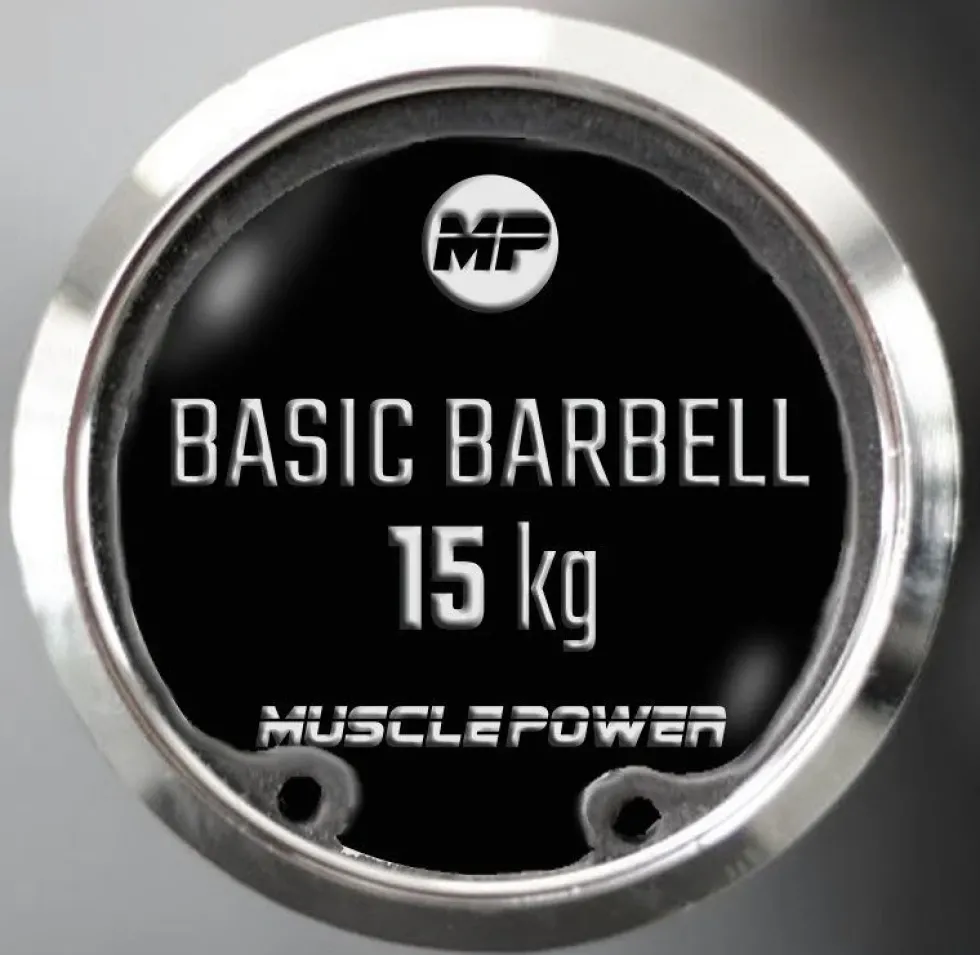Muscle Power Olympische Halterstang - Chroom - 183 cm - 14,5 kg
