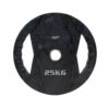Muscle Power Olympische Halterschijf met Handgrepen - Rubber - 25 kg