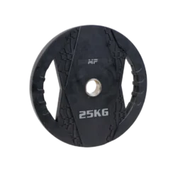 Muscle Power Olympische Halterschijf met Handgrepen - Rubber - 25 kg