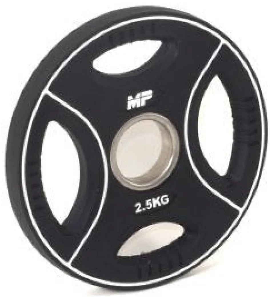 Muscle Power PU 4-Grip Halterschijf - 50 mm - 2,5 kg