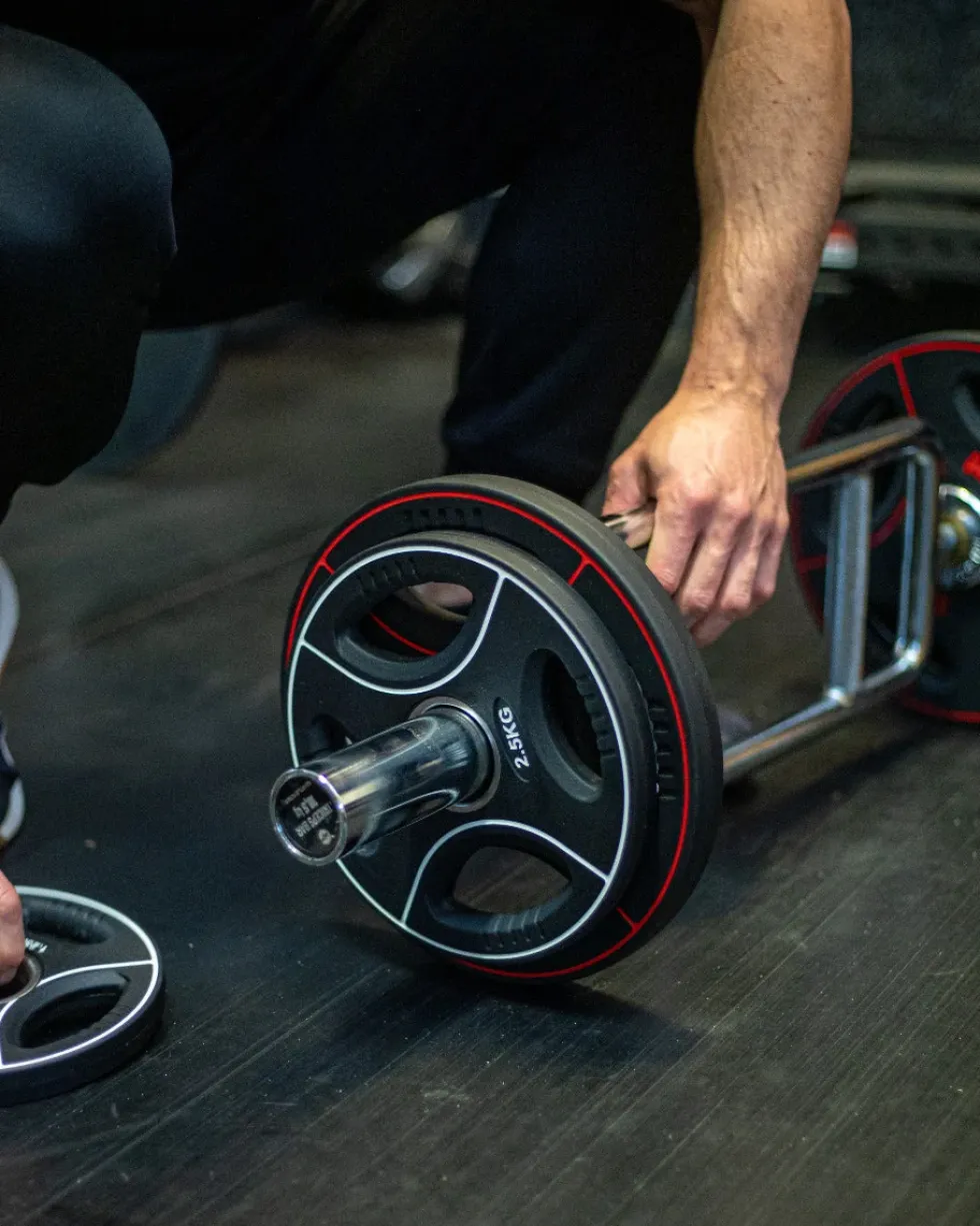 Muscle Power PU 4-Grip Halterschijf - 50 mm - 2,5 kg