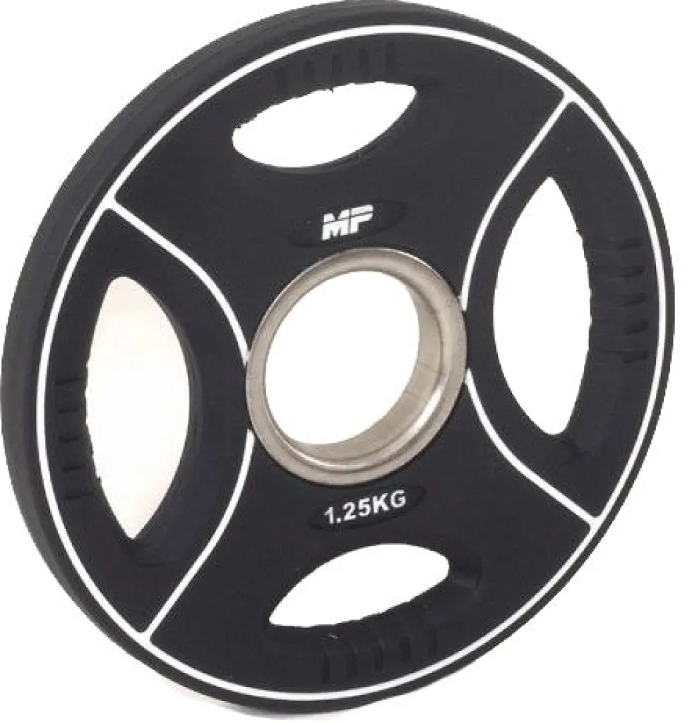 Muscle Power PU 4-Grip Halterschijf - 50 mm - 1,25 kg