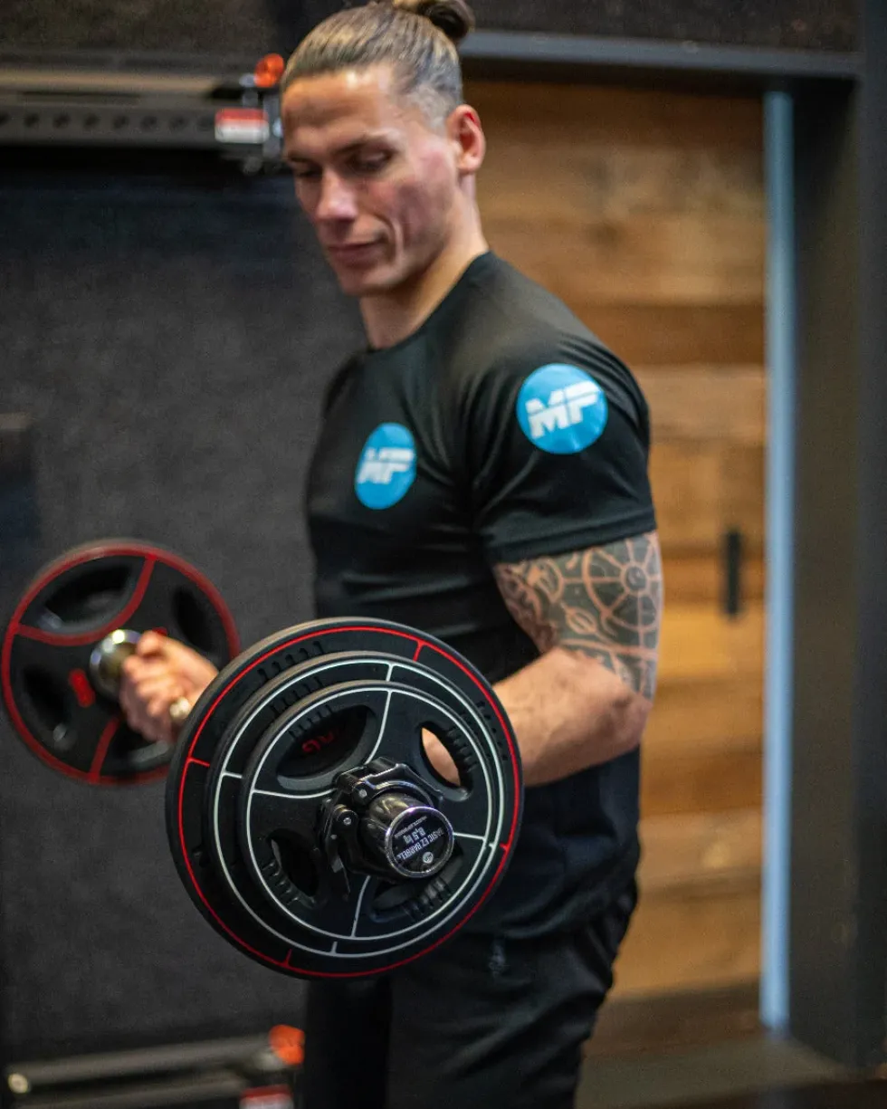 Muscle Power PU 4-Grip Halterschijf - 50 mm - 5 kg