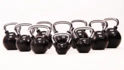 Muscle Power Rubberen Kettlebell - Zwart - 40 kg