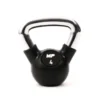 Muscle Power Rubberen Kettlebell - Zwart - 4 kg