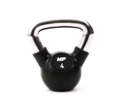 Muscle Power Rubberen Kettlebell - Zwart - 4 kg
