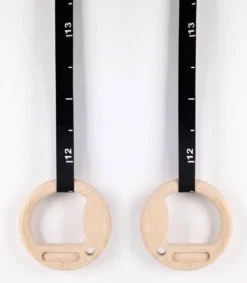 Muscle Power Suspension Trainer - Multigrip Ringen set - Hout