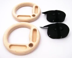 Muscle Power Suspension Trainer - Multigrip Ringen set - Hout