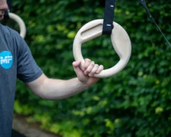 Muscle Power Suspension Trainer - Multigrip Ringen set - Hout